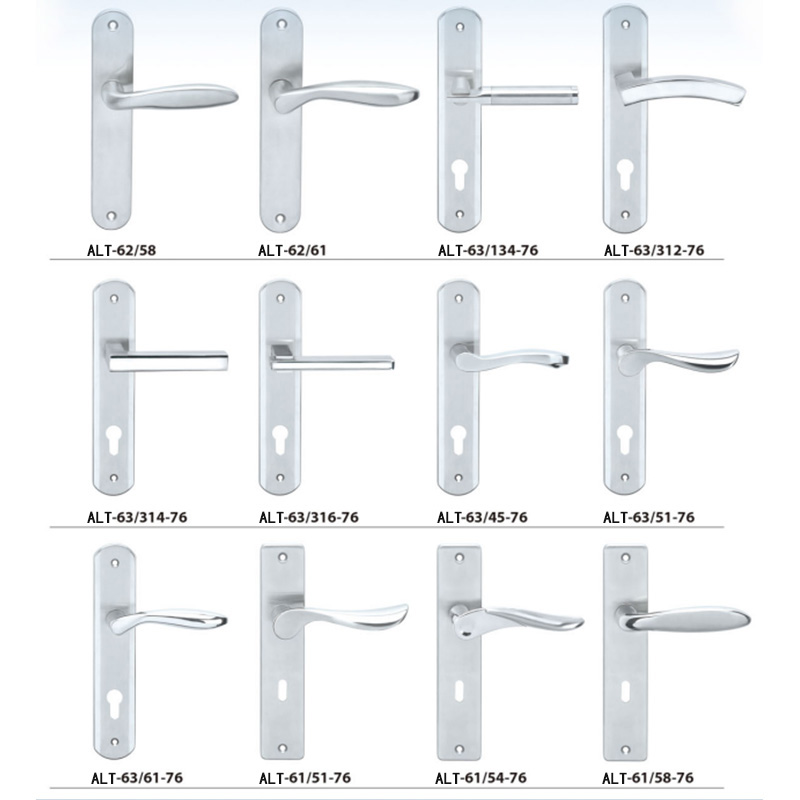 ALT003 Järnpanel/Zinklegering dörrhandtag