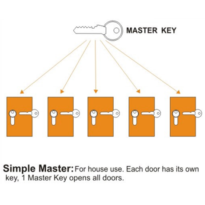 EN 1303：2015 Management System Huvudnyckel (Presidential Lock Cylinder)